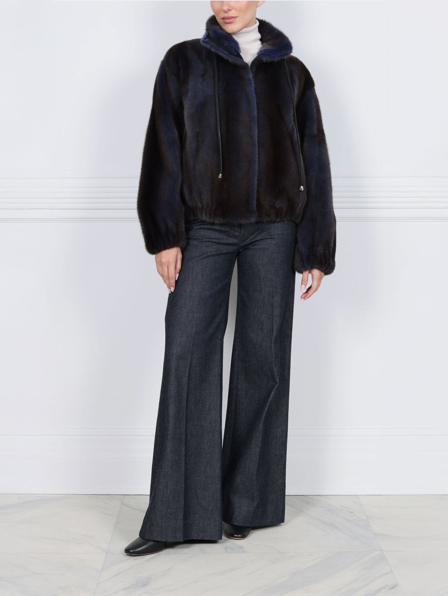The Verdon Mink Bomber Jacket