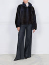 The Verdon Mink Bomber Jacket