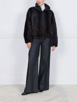 The Verdon Mink Bomber Jacket