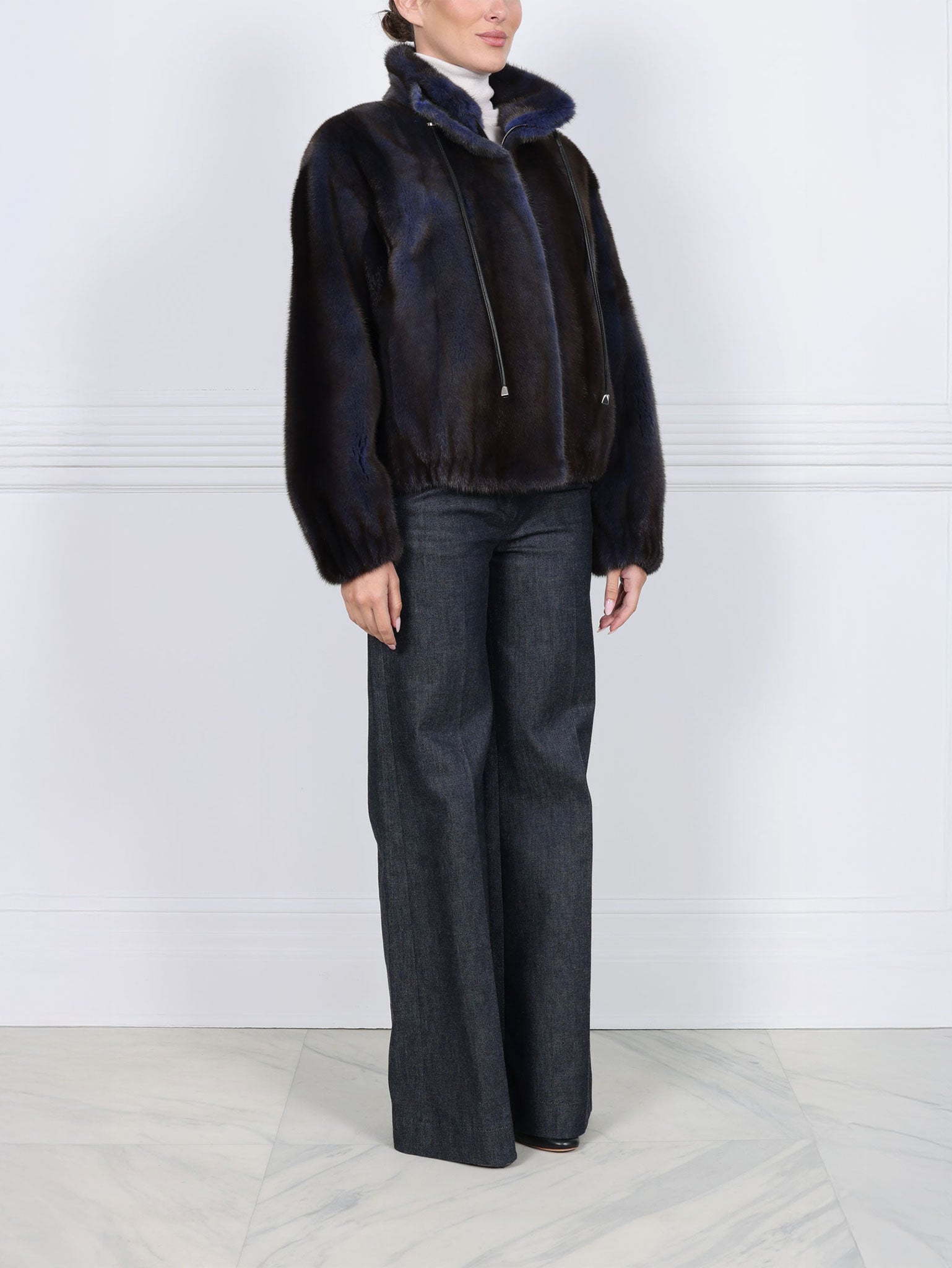 The Verdon Mink Bomber Jacket