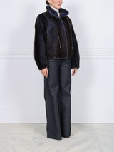 The Verdon Mink Bomber Jacket