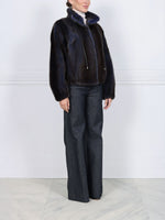The Verdon Mink Bomber Jacket