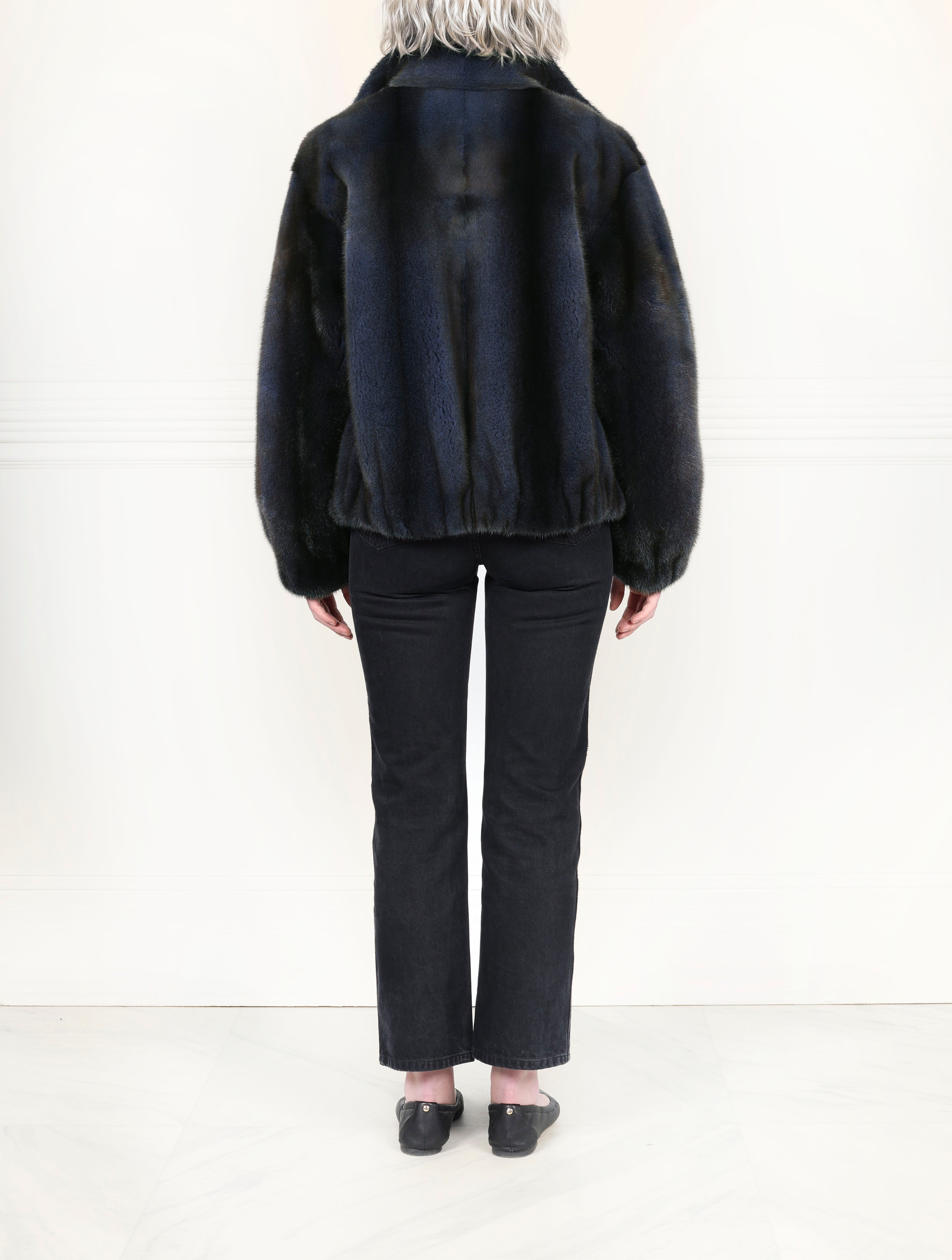 The Verdon Mink Bomber Jacket
