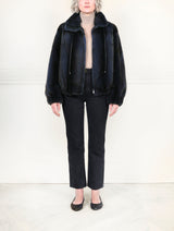 The Verdon Mink Bomber Jacket