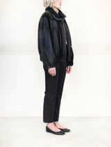 The Verdon Mink Bomber Jacket