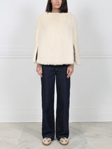The Valerie Knitted Mink Fur Poncho