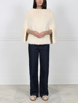 The Valerie Knitted Mink Fur Poncho