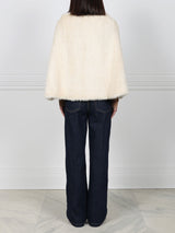 The Valerie Knitted Mink Fur Poncho