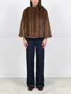 The Valerie Knitted Mink Fur Poncho
