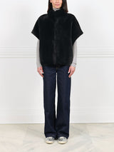 The Alyssa  Shearling Cocoon Vest