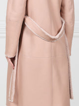 The Marilyn Reversible Belted Shearling Coat