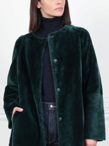 The Marilyn Reversible Belted Shearling Coat