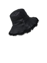 Leather Out Toscana Shearling Bucket Hat