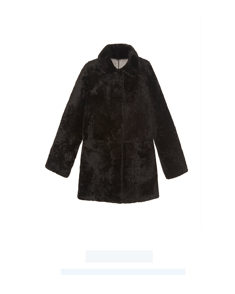 The  Stasia Curly Shearling Jacket