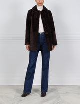 The  Stasia Curly Shearling Jacket