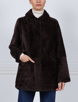 The  Stasia Curly Shearling Jacket