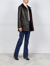 The  Stasia Curly Shearling Jacket