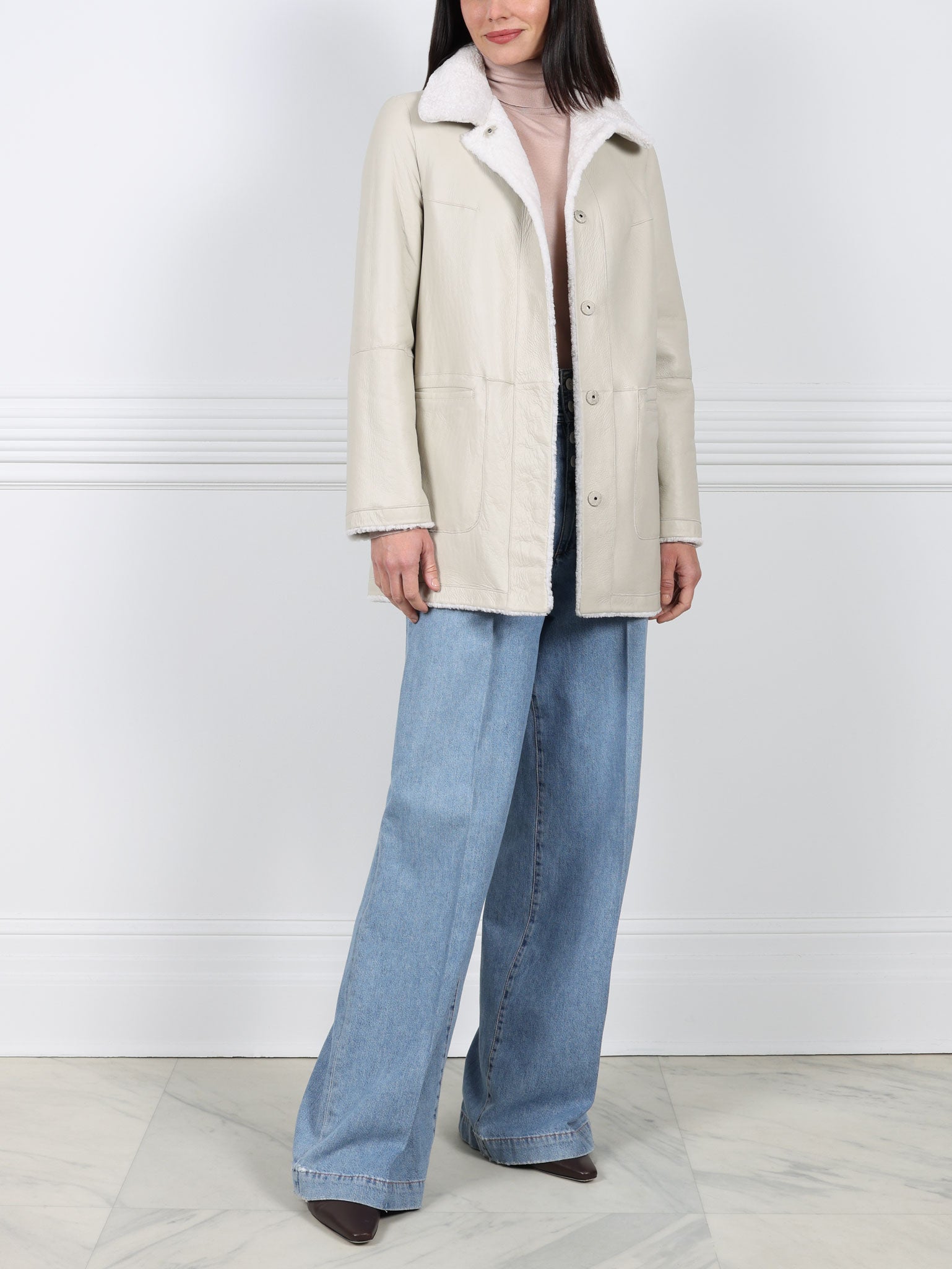 The Stasia Reversible Shearling Jacket