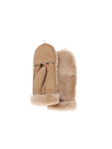 Shearling Fold Over Mittens
