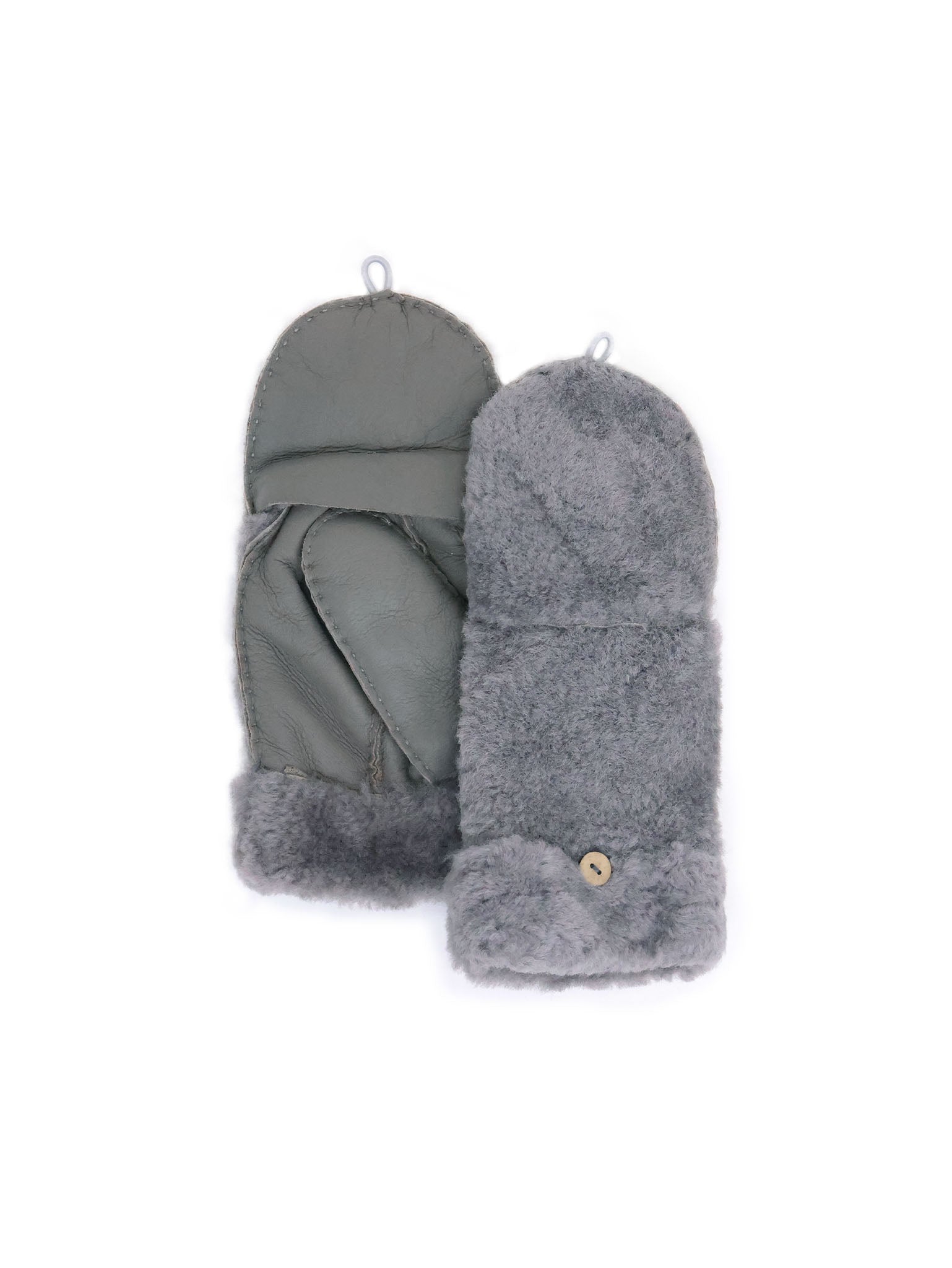 Shearling Fold Over Mittens