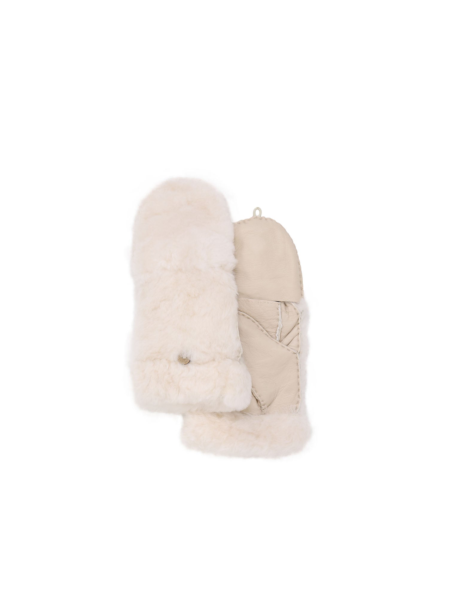 Shearling Fold Over Mittens