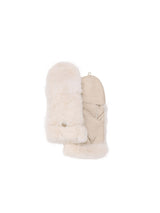 Shearling Fold Over Mittens
