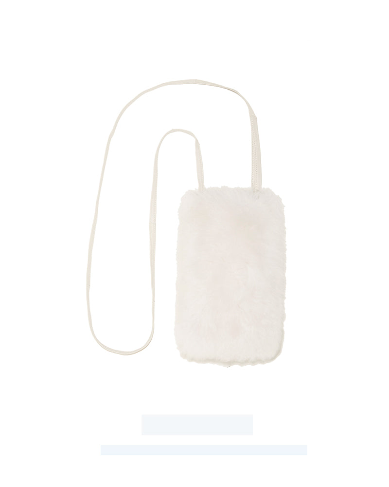 Cashmere Shearling Phone Bag