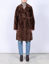 The Constance Shearling Wrap Coat