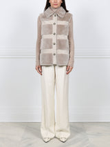 The  Lodge Shearling & Suede Vest