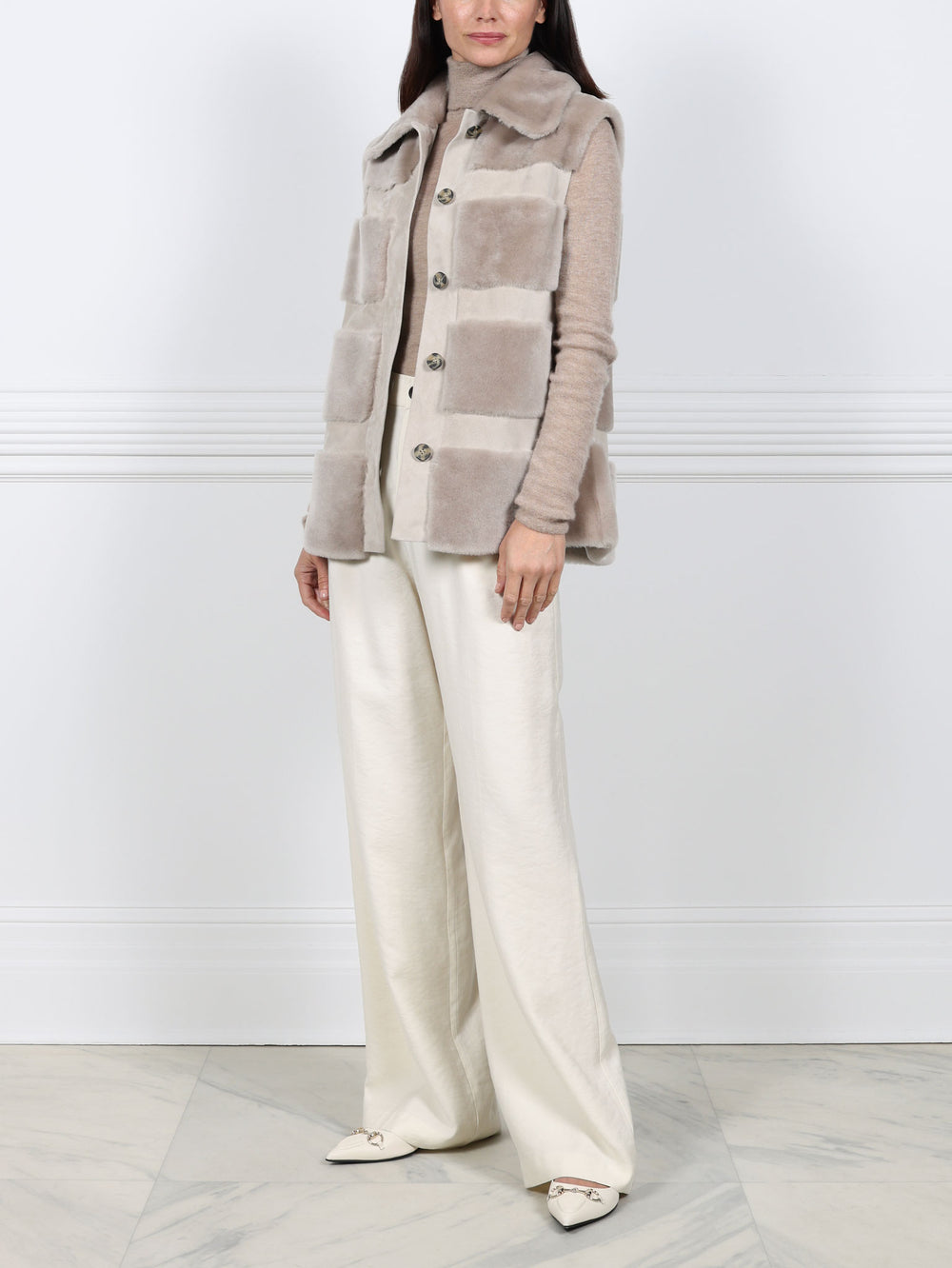 The  Lodge Shearling & Suede Vest
