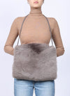 The Cozy Cashmere Shearling Muff Bag