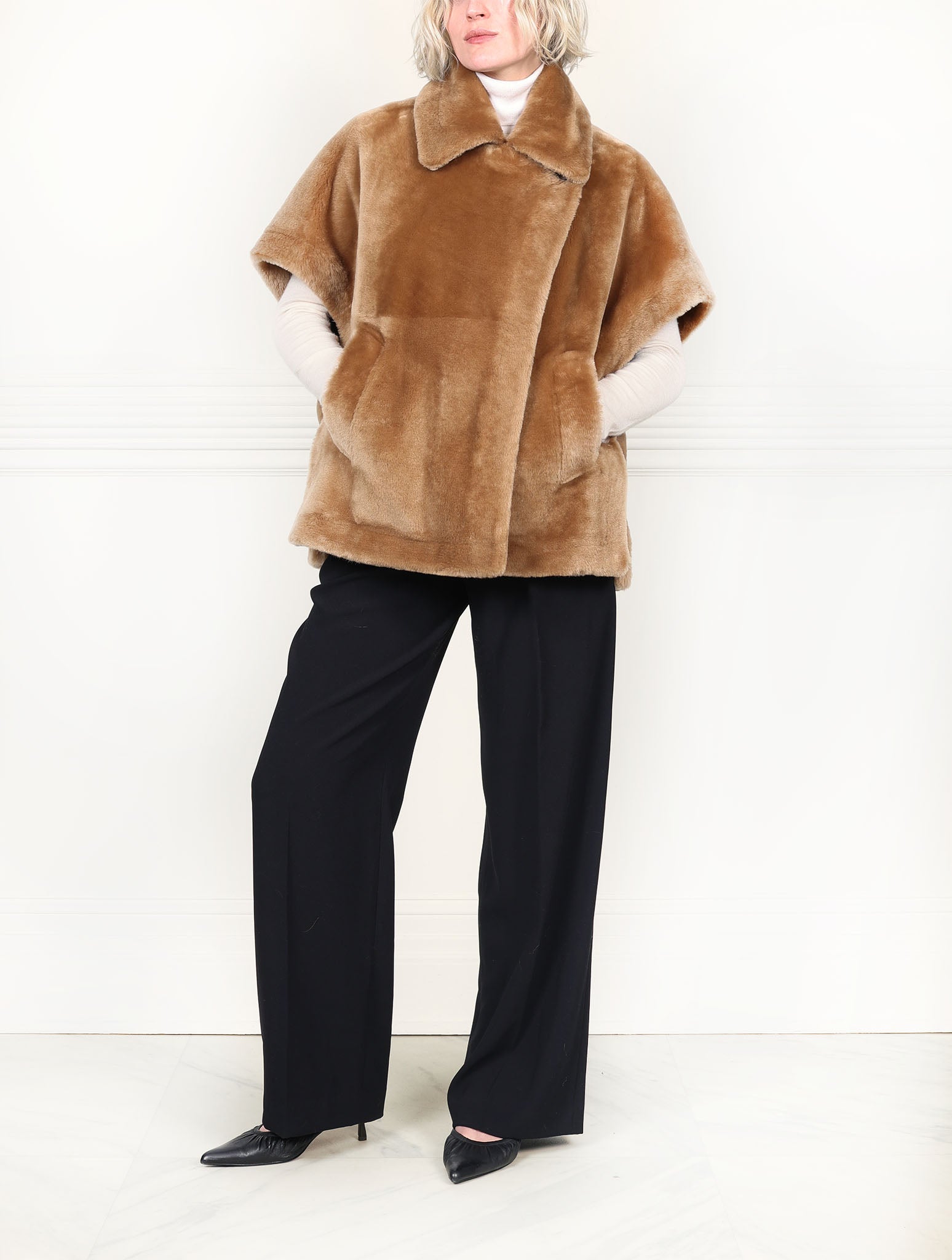 The  Camel Malibu Shearling Jacket