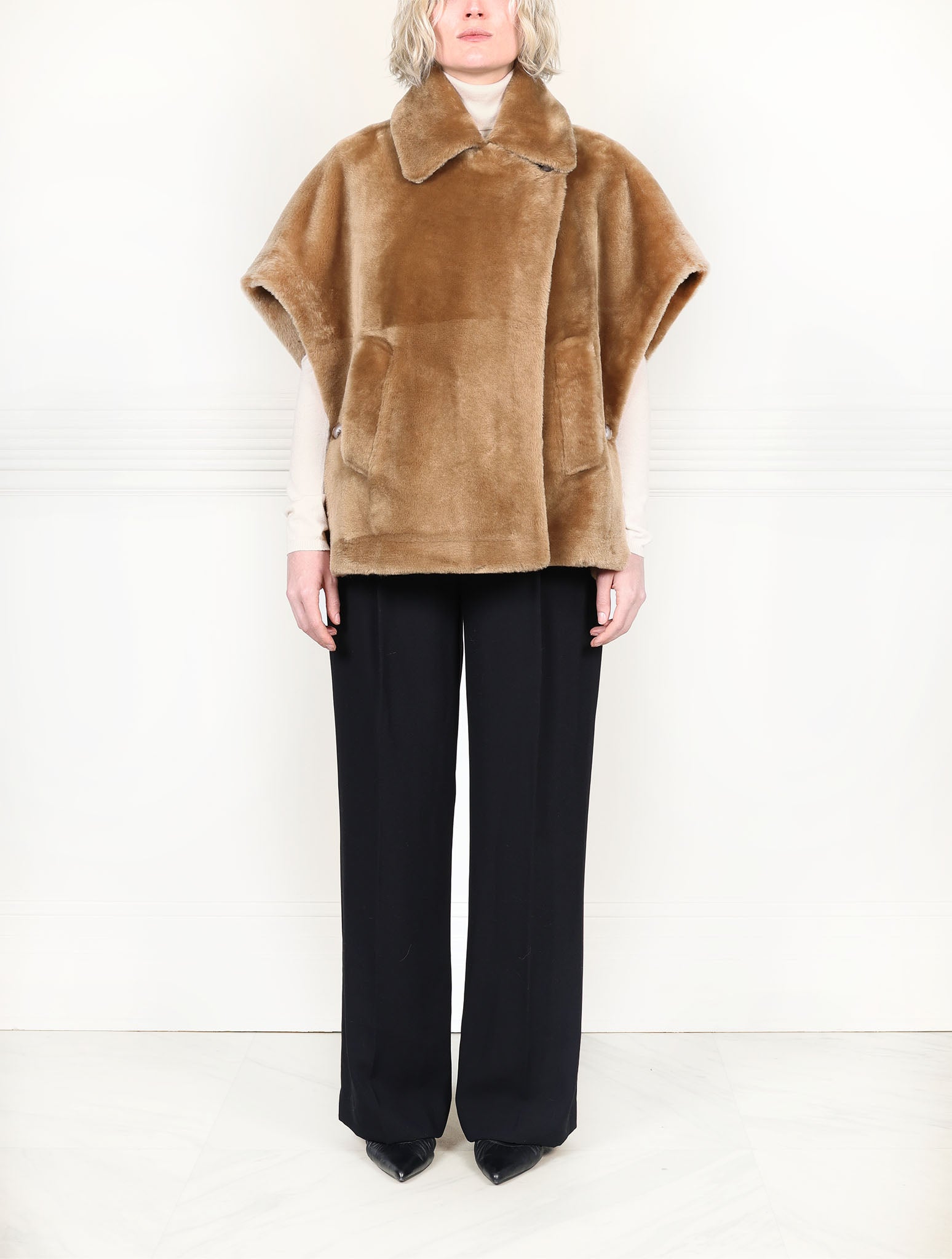 The  Camel Malibu Shearling Jacket