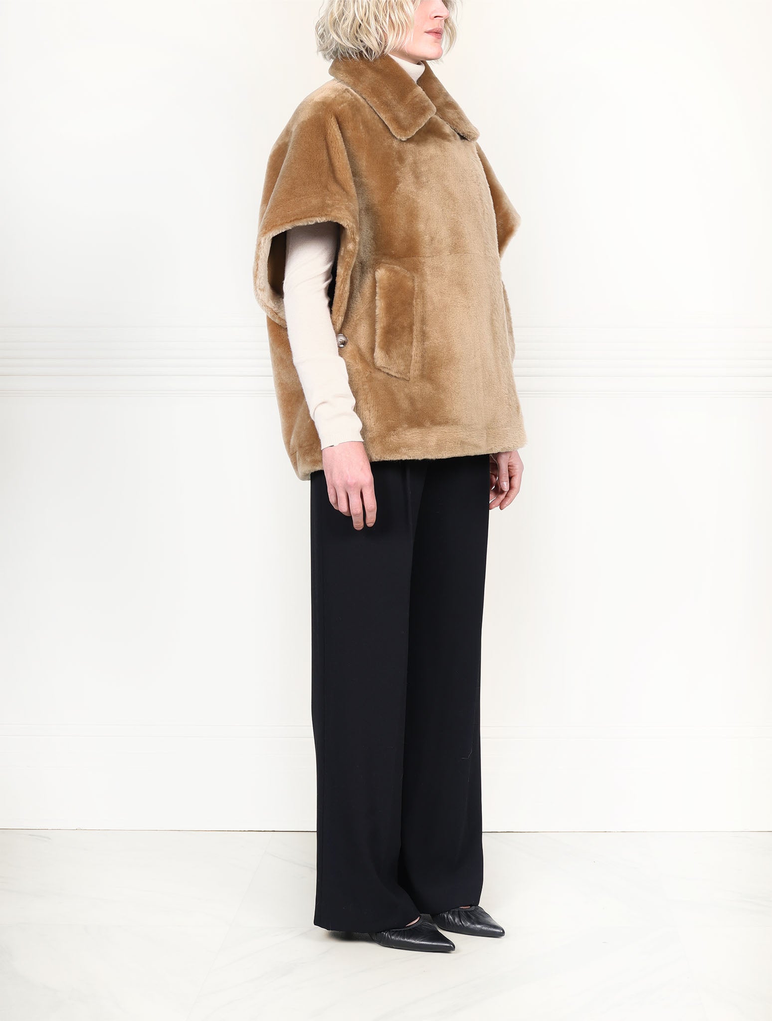 The  Camel Malibu Shearling Jacket