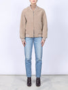Curly Shearling Varsity Jacket