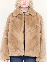 The Trinity Rex Rabbit Fur Jacket