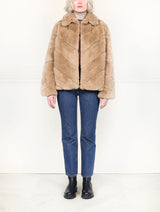 The Trinity Rex Rabbit Fur Jacket