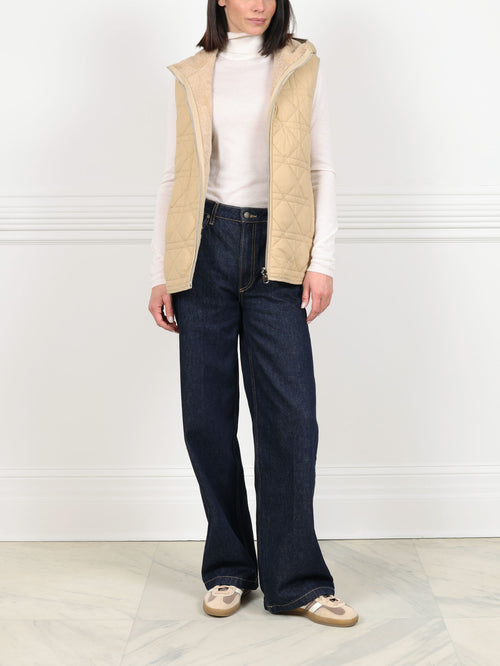 The Black Locust Shearling Vest