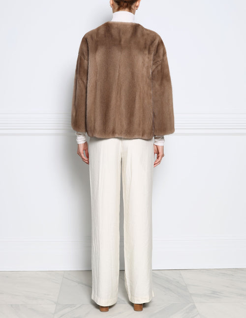 The Adalee Mink Jacket