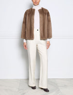 The Adalee Mink Jacket