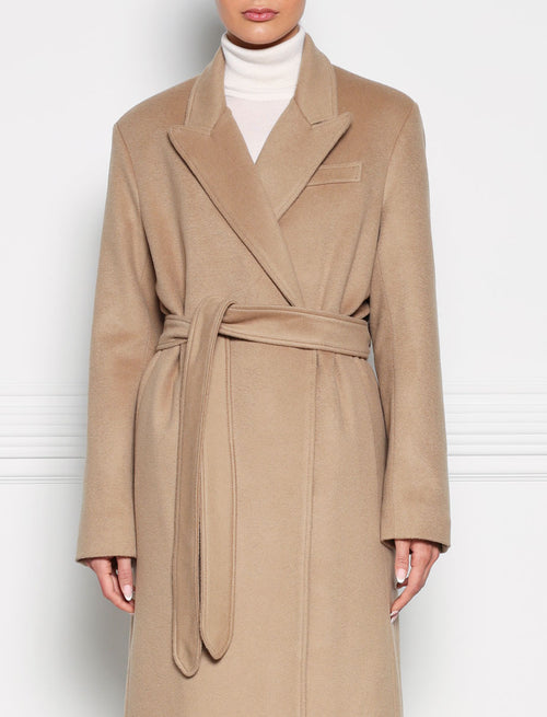 The Hattie Mink Fur Lined Cashmere Coat