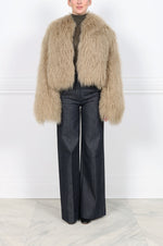 Oversized Curly Shearling Jacket