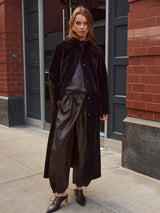 The Antonia Shearling Wrap Coat