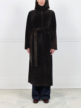 The Antonia Shearling Wrap Coat