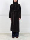 The Antonia Shearling Wrap Coat