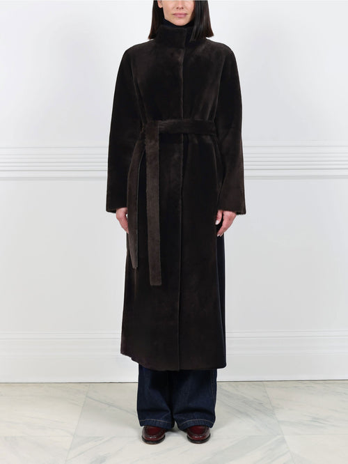 The Antonia Shearling Wrap Coat