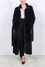 Shearling Wrap Coat