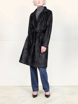 The Linda Coat in Embossed Lamb