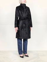 The Linda Coat in Embossed Lamb