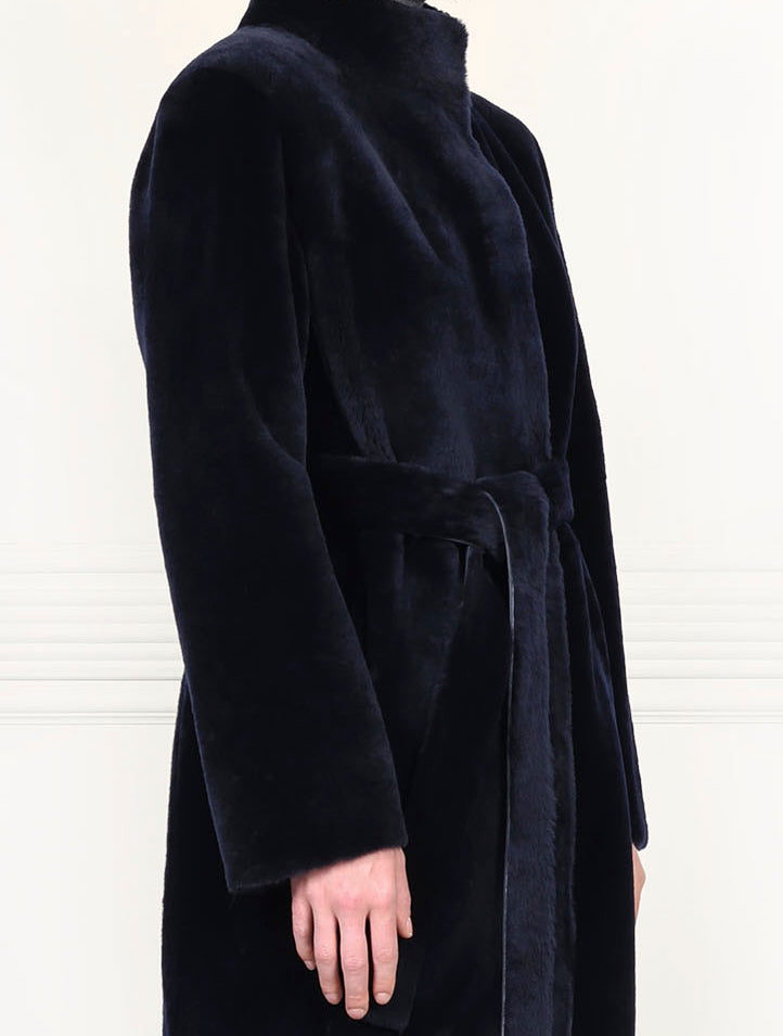 The Antonia Shearling Wrap Coat